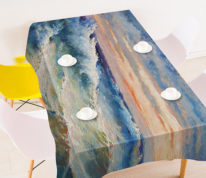 3D Sea Waves Painting 503 Tablecloths Wallpaper AJ Wallpaper 