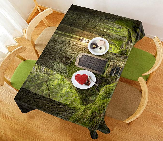 3D Forest Tree House 573 Tablecloths Wallpaper AJ Wallpaper 