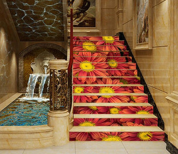 3D Chrysanthemums 1277 Stair Risers Wallpaper AJ Wallpaper 