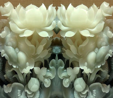 Jade Carving Pure Lotus Wallpaper AJ Wallpaper 2 