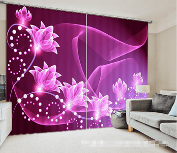 3D Shining Flowers 1329 Curtains Drapes Wallpaper AJ Wallpaper 