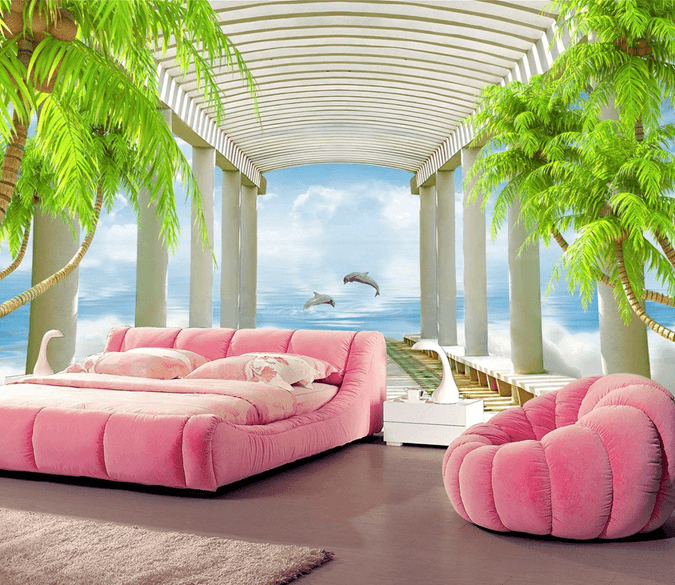 Corridor Dolphins Wallpaper AJ Wallpaper 2 