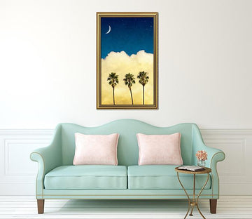 3D Meniscus Cloud 023 Fake Framed Print Painting Wallpaper AJ Creativity Home 