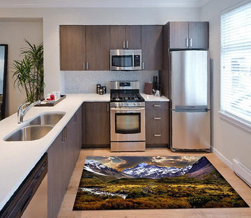 3D Snow Mountains 622 Kitchen Mat Floor Mural Wallpaper AJ Wallpaper 