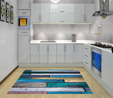 3D Wood Boards Kitchen Mat Floor Mural Wallpaper AJ Wallpaper 