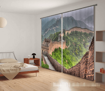 3D Great Wall Scenery 1182 Curtains Drapes Wallpaper AJ Wallpaper 