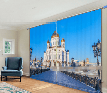 3D Beautiful Palace 2180 Curtains Drapes Wallpaper AJ Wallpaper 