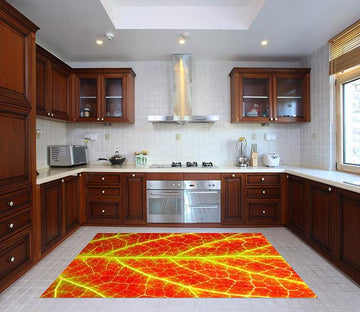 3D Bright Leaf 585 Kitchen Mat Floor Mural Wallpaper AJ Wallpaper 