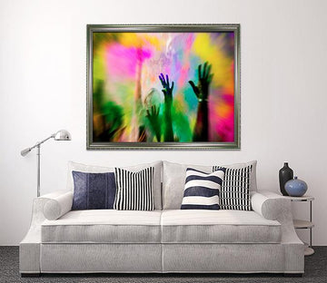 3D Color Arm 026 Fake Framed Print Painting Wallpaper AJ Creativity Home 