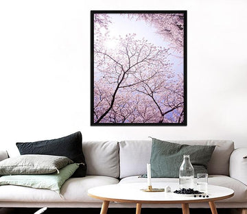 3D Tree Blossom 035 Fake Framed Print Painting Wallpaper AJ Creativity Home 