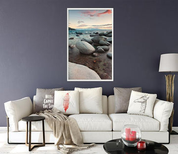 3D Sea Stones 024 Fake Framed Print Painting Wallpaper AJ Creativity Home 