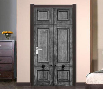 3D Thick Wooden Gate 07 Door Mural Wallpaper AJ Wallpaper 