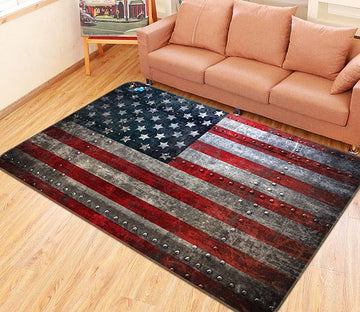 3D American Flag Pattern 172 Non Slip Rug Mat Mat AJ Creativity Home 