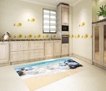 3D Beach Scenery 027 Kitchen Mat Floor Mural Wallpaper AJ Wallpaper 