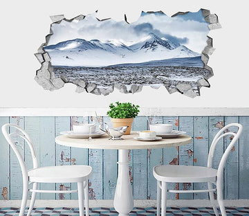 3D Snow Mountains 307 Broken Wall Murals Wallpaper AJ Wallpaper 