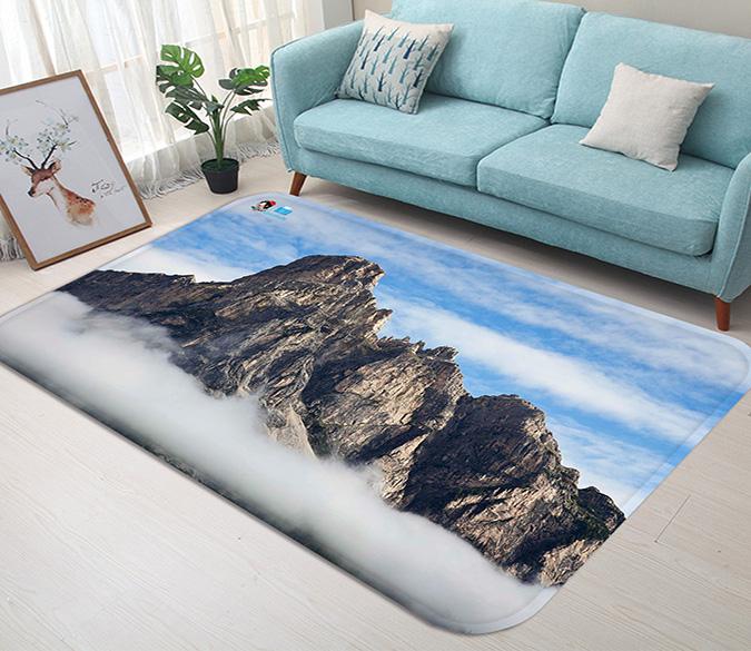 3D Bare Mountains 123 Non Slip Rug Mat Mat AJ Creativity Home 