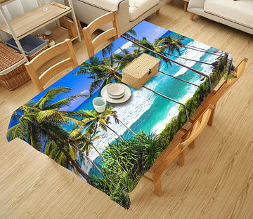 3D Seaside Trees 90 Tablecloths Wallpaper AJ Wallpaper 