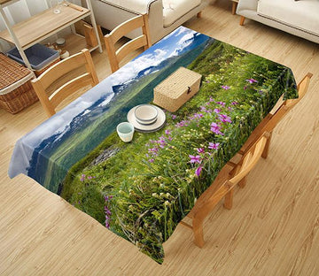 3D Mountain Flowers 306 Tablecloths Wallpaper AJ Wallpaper 