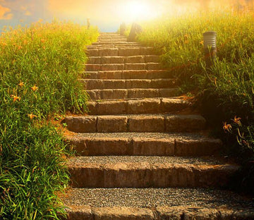 3D Stone Stairs Floor Mural Wallpaper AJ Wallpaper 2 