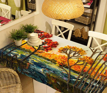 3D Trees Oil Painting 24 Tablecloths Wallpaper AJ Wallpaper 