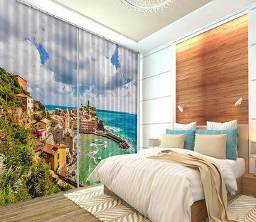 3D Cinque Terre Scenery 582 Curtains Drapes Wallpaper AJ Wallpaper 