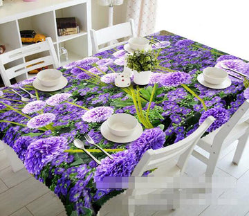 3D Purple Flowers 869 Tablecloths Wallpaper AJ Wallpaper 