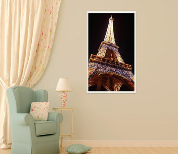 3D Night Tower 016 Fake Framed Print Painting Wallpaper AJ Creativity Home 