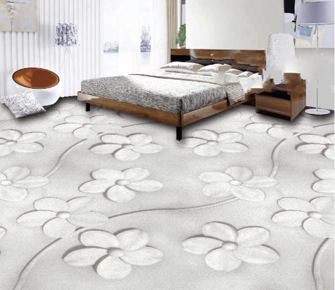 3D Floral Floor Mural Wallpaper AJ Wallpaper 2 