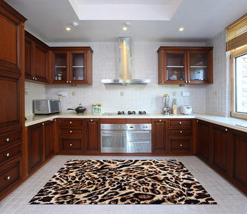 3D Leopard Pattern 22 Kitchen Mat Floor Mural Wallpaper AJ Wallpaper 