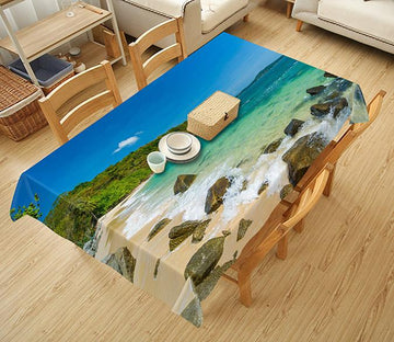 3D Beach Stones 620 Tablecloths Wallpaper AJ Wallpaper 