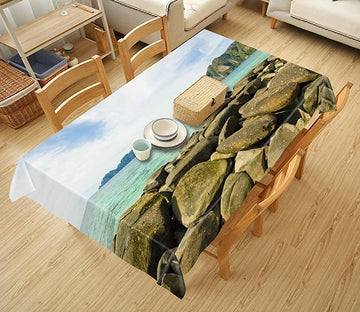 3D Seaside Stacked Stones 677 Tablecloths Wallpaper AJ Wallpaper 
