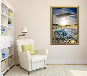 3D Sunny Land 017 Fake Framed Print Painting Wallpaper AJ Creativity Home 