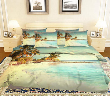 3D Shiny Beach 85 Bed Pillowcases Quilt Wallpaper AJ Wallpaper 