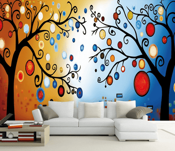 Fashionable Trees Wallpaper AJ Wallpaper 