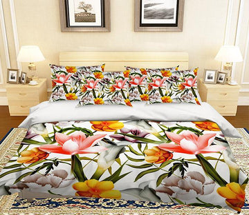3D Colorful Flowers 272 Bed Pillowcases Quilt Wallpaper AJ Wallpaper 
