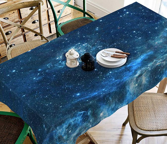 3D Blue Stars Sky 175 Tablecloths Wallpaper AJ Wallpaper 