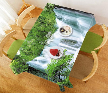 3D Forest Waterfall 382 Tablecloths Wallpaper AJ Wallpaper 