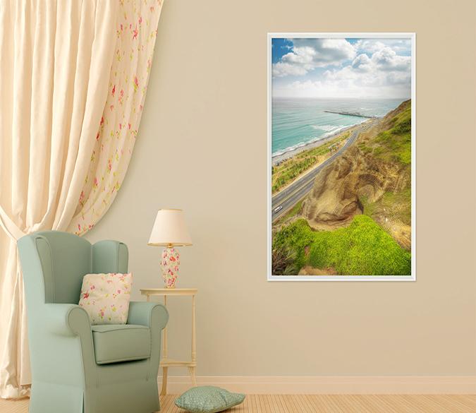 3D Alpine Road 020 Fake Framed Print Painting Wallpaper AJ Creativity Home 