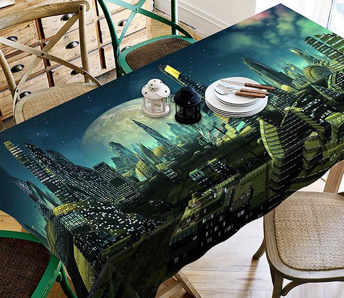 3D Advanced City 7 Tablecloths Wallpaper AJ Wallpaper 