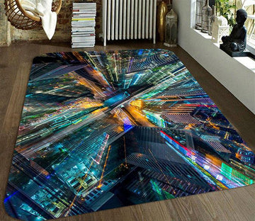 3D City Tall Buildings 111 Non Slip Rug Mat Mat AJ Creativity Home 