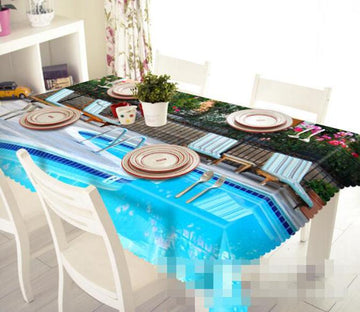 3D Swimming Pool 1288 Tablecloths Wallpaper AJ Wallpaper 