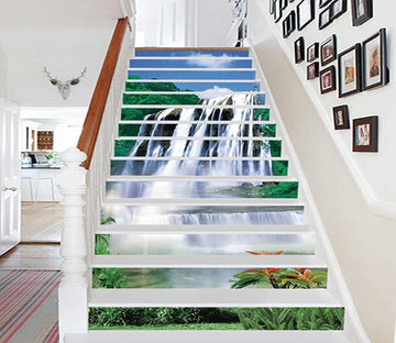 3D Waterfall 767 Stair Risers Wallpaper AJ Wallpaper 