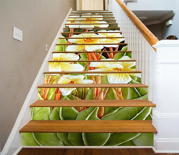 3D Elegant Pure Flowers 1593 Stair Risers Wallpaper AJ Wallpaper 