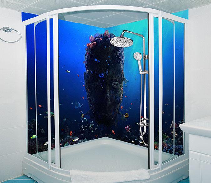 3D Ocean Magic Skull 34 Bathroom Wallpaper Wallpaper AJ Wallpaper 