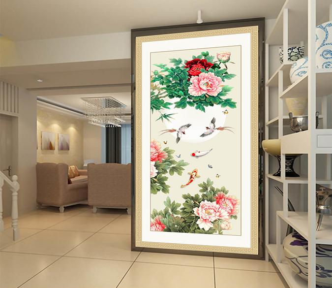 3D Carp Flower 395 Wallpaper AJ Wallpaper 