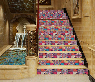 3D Pretty Graceful Pattern 1701 Stair Risers Wallpaper AJ Wallpaper 