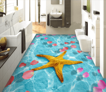 3D Big Starfish Floor Mural Wallpaper AJ Wallpaper 2 
