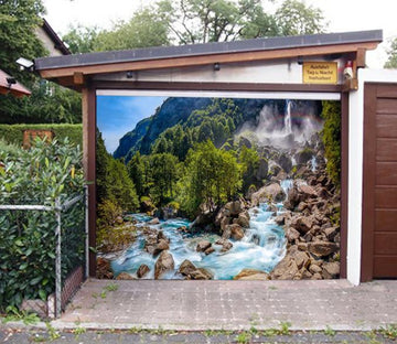 3D Mountain River 258 Garage Door Mural Wallpaper AJ Wallpaper 