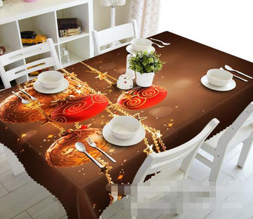 3D Christmas Decoration Balls 1410 Tablecloths Wallpaper AJ Wallpaper 
