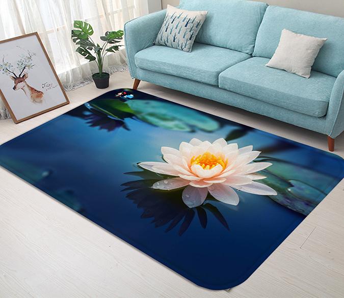 3D Lake Pure Flower 81 Non Slip Rug Mat Mat AJ Creativity Home 